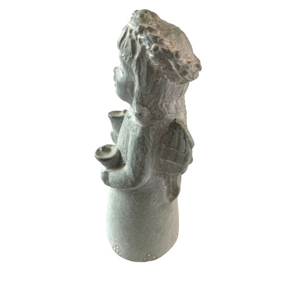 Isabel Bloom Concrete Sculpture Figure Statue Choir Angel Bells 5.75 in Tall 200 - Picture 6 of 6